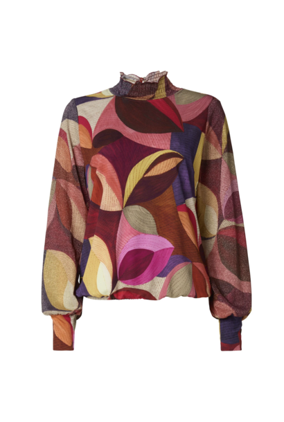 Blouse Joan campello bordeaux red