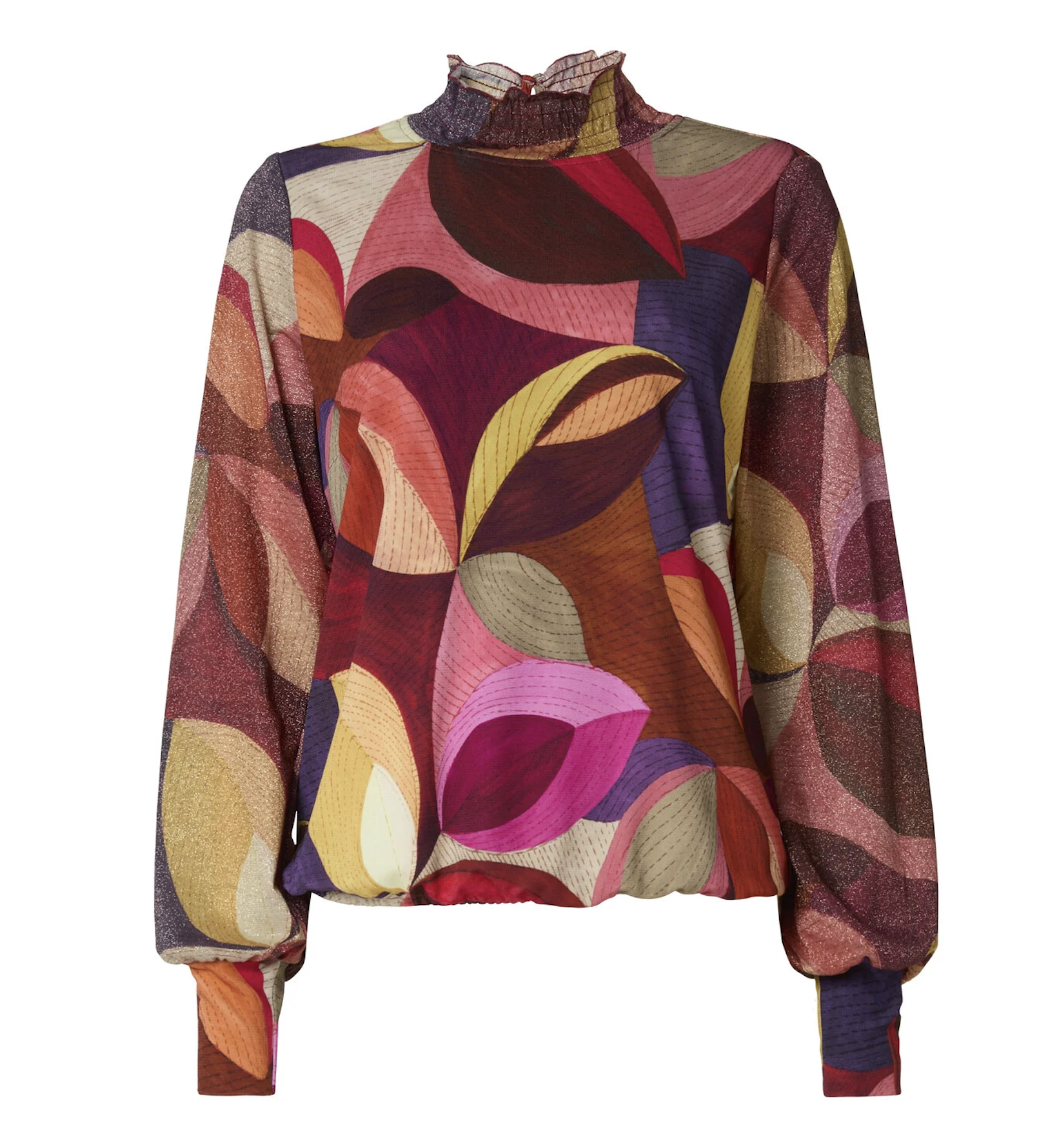 Blouse Joan campello bordeaux red-1