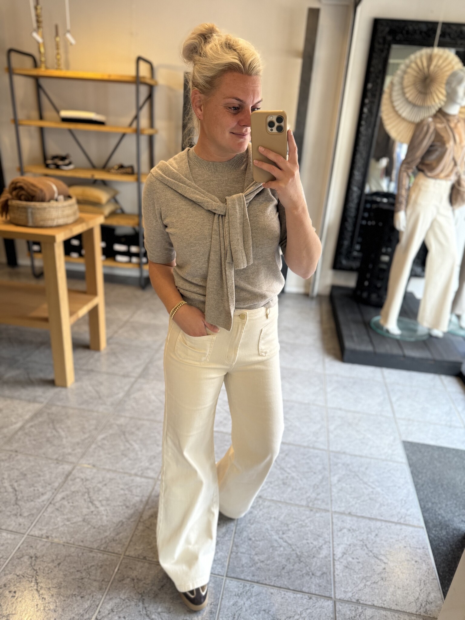 Jeans Ana pocket wisper white-2