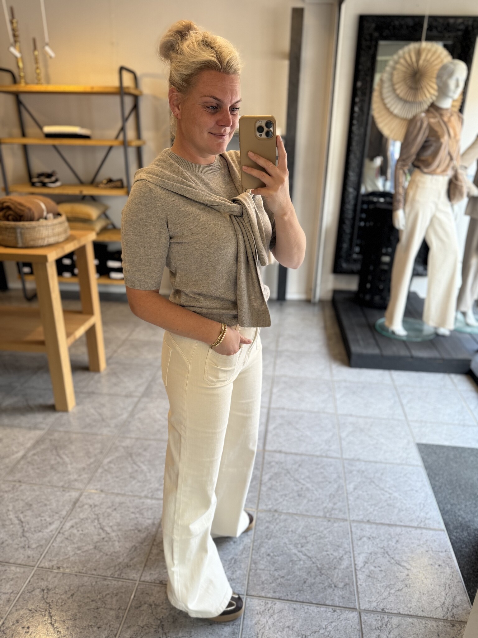 Jeans Ana pocket wisper white-3