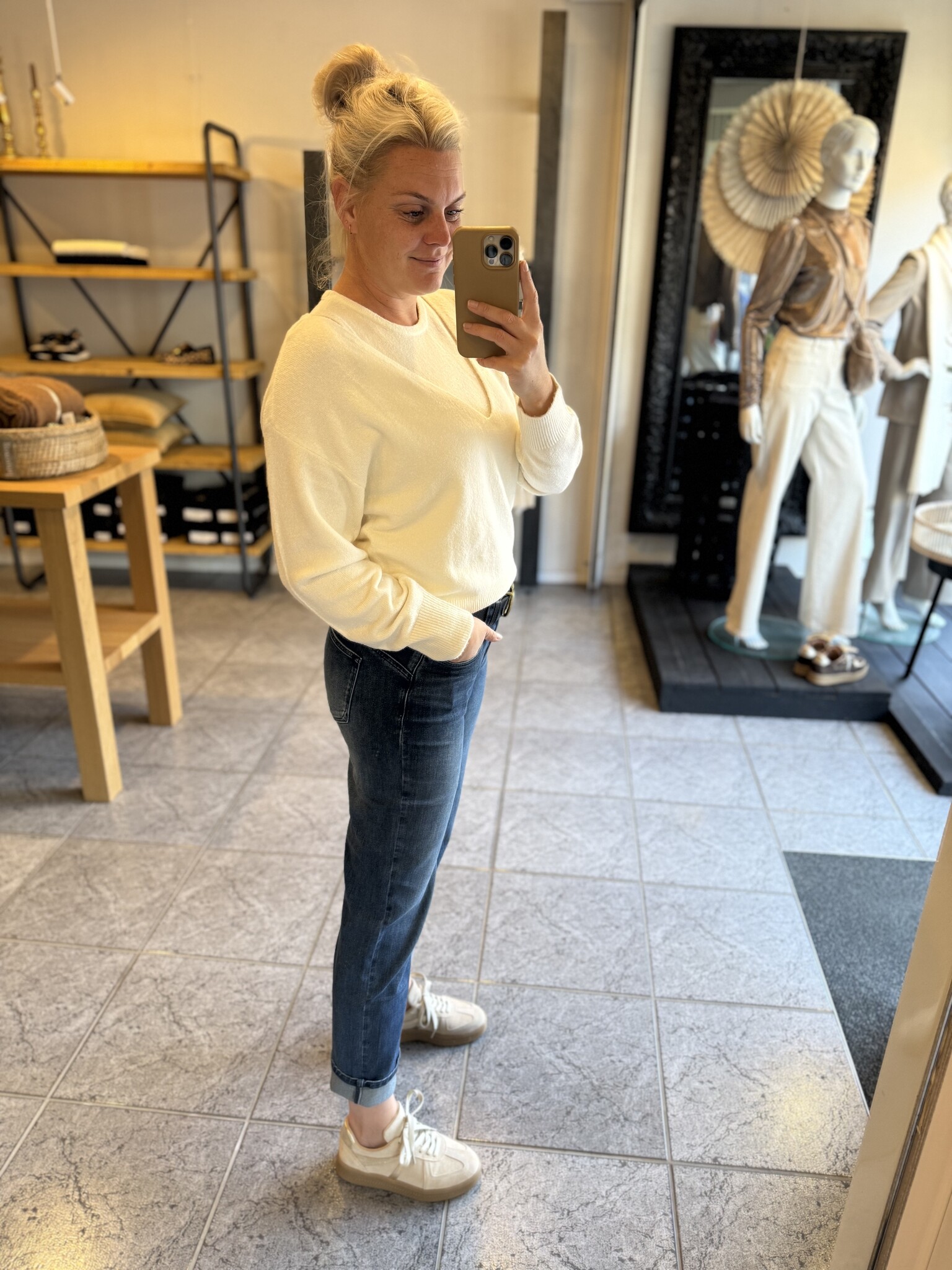 Trui 01-000381-509 off white knit melange-7