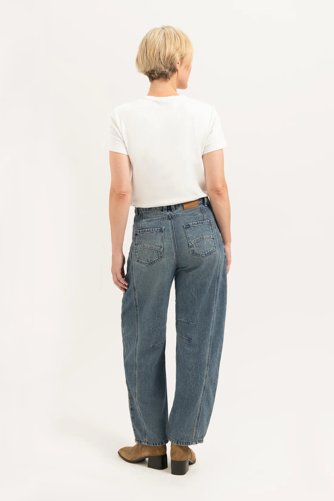 Jeans Simmy barrel dirty blue-4