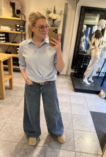 Blouse Saar stripe light blue