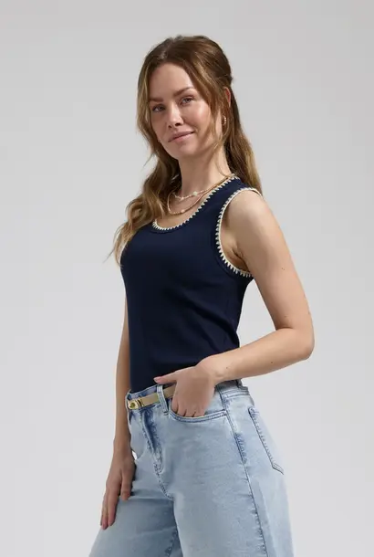 Top Solé navy blue