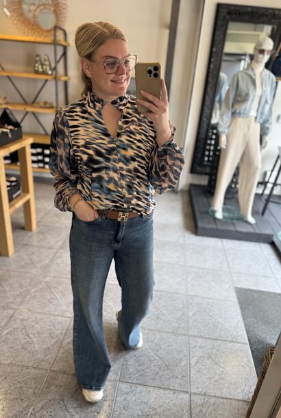 Blouse Pauloes blue flame blue