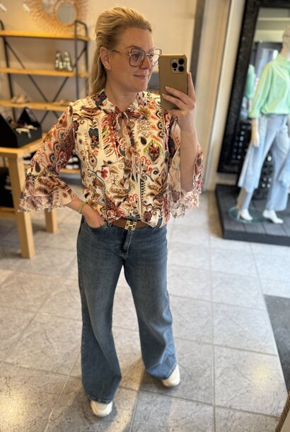 Blouse Pauline naxos white