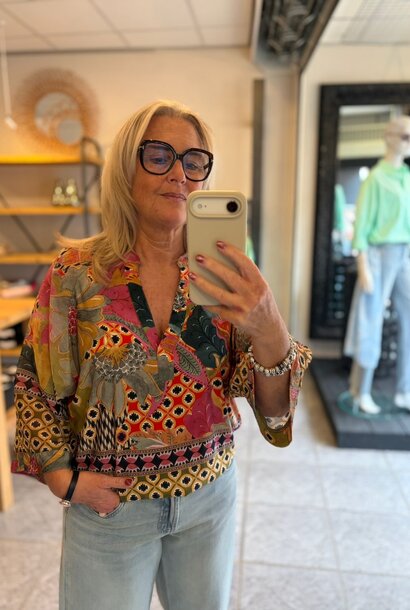 Top Sara primavera green