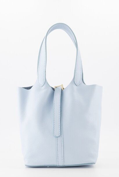 Tas Amy classic grain celeste blue