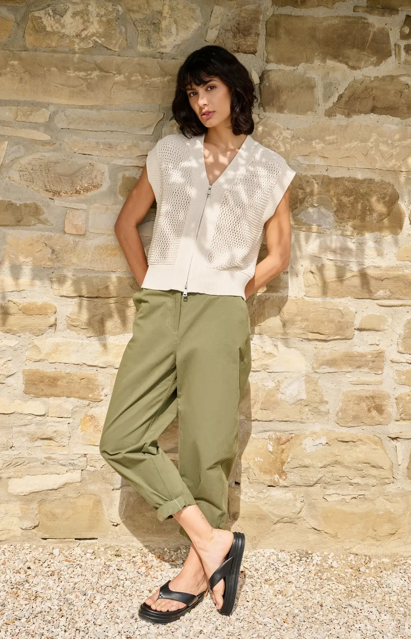 Broek 01-301250-604 army green-1