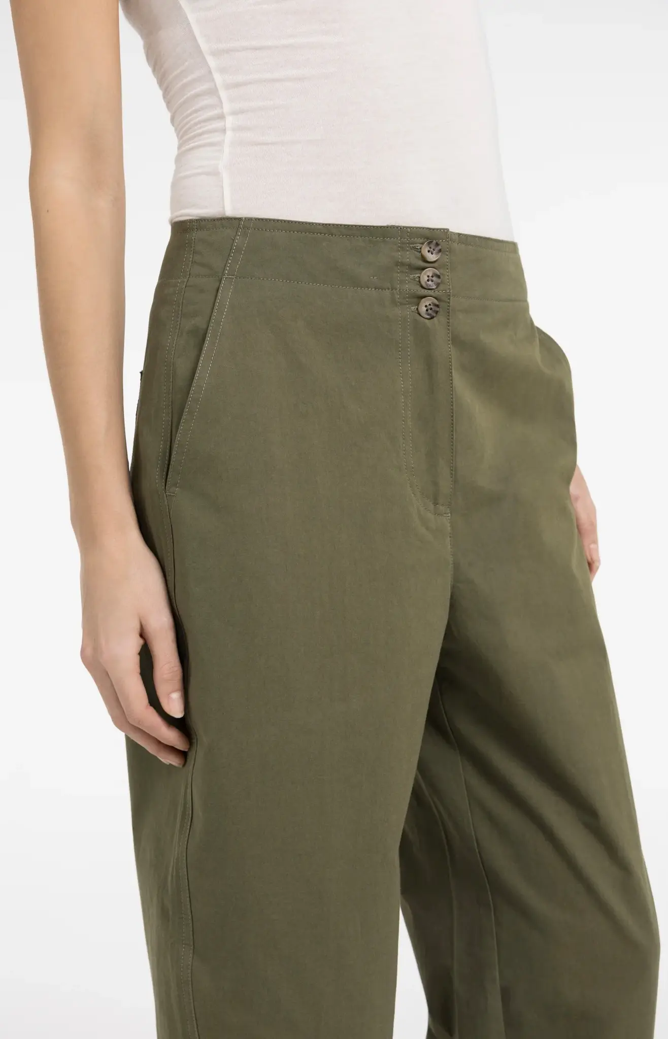Broek 01-301250-604 army green-7