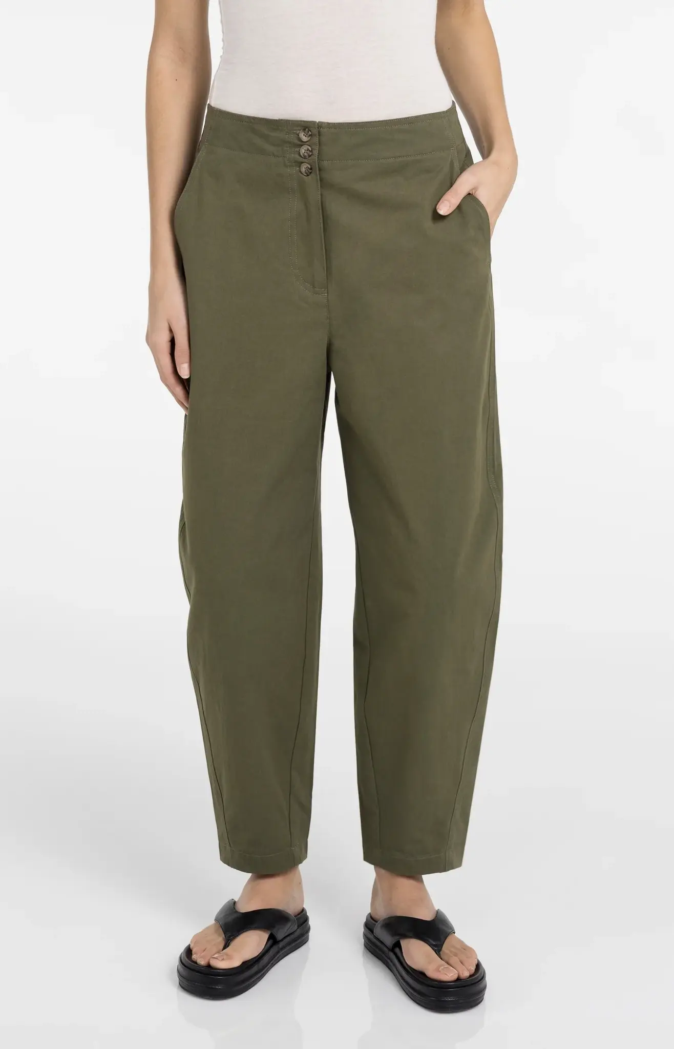 Broek 01-301250-604 army green-9