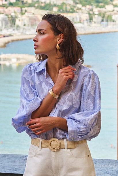 Blouse HS26.14203 white/blue