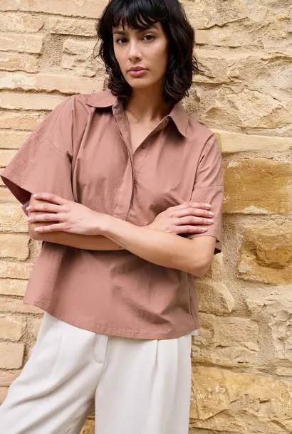 Blouse 01-201220-605 burlwood pink