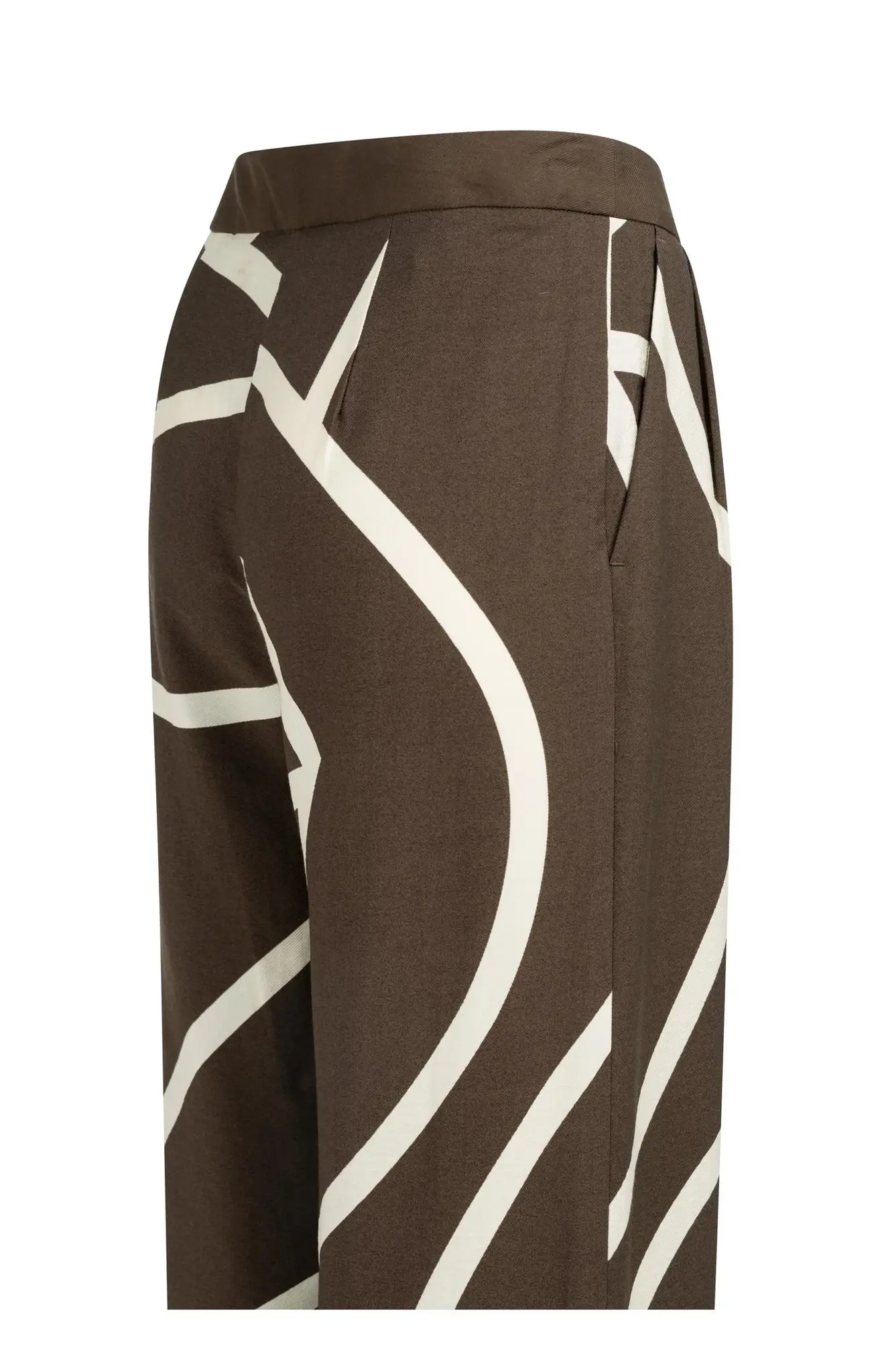 Broek 01-301260-605 chocolate martini brown dessin-4