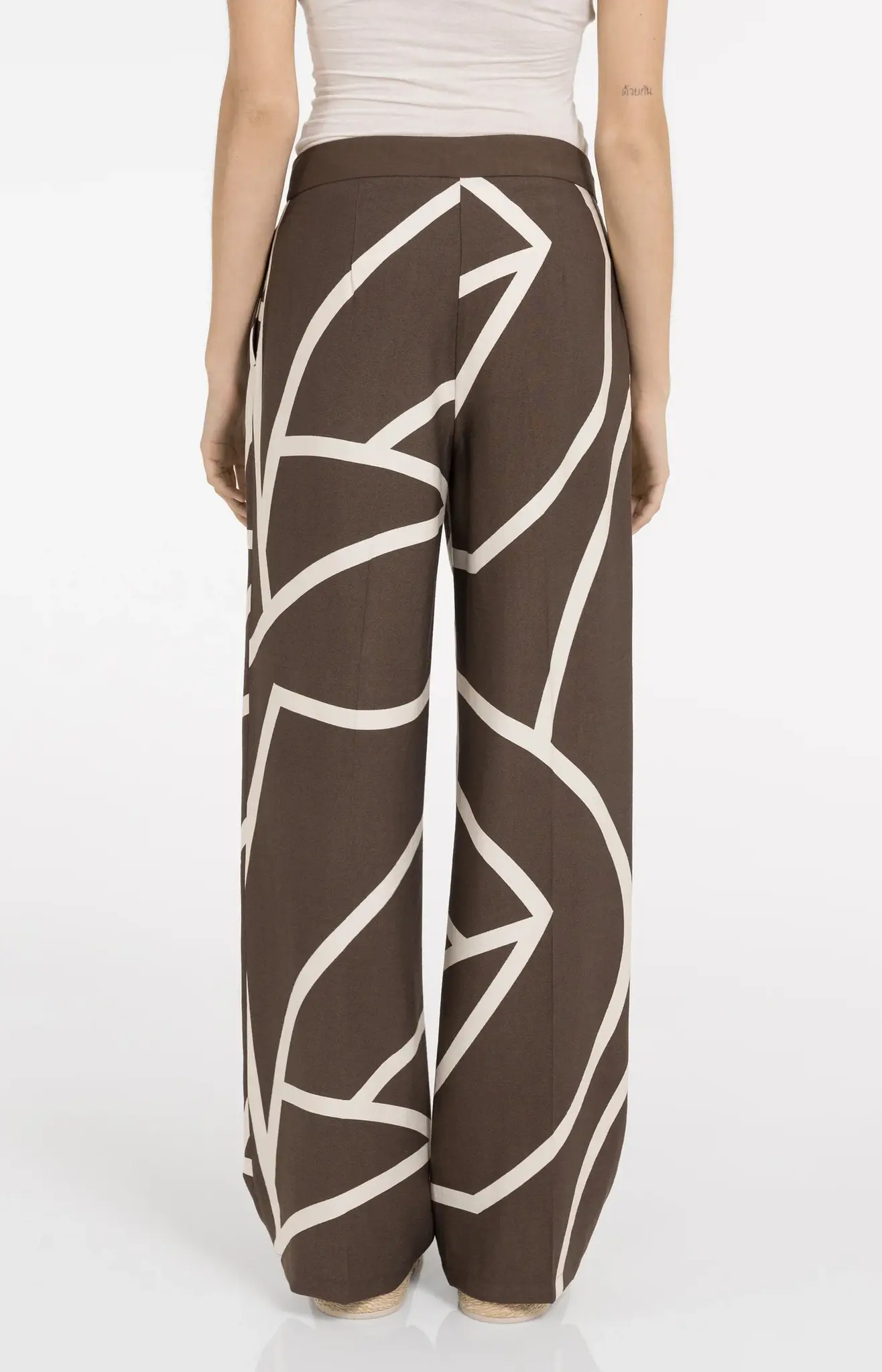 Broek 01-301260-605 chocolate martini brown dessin-6