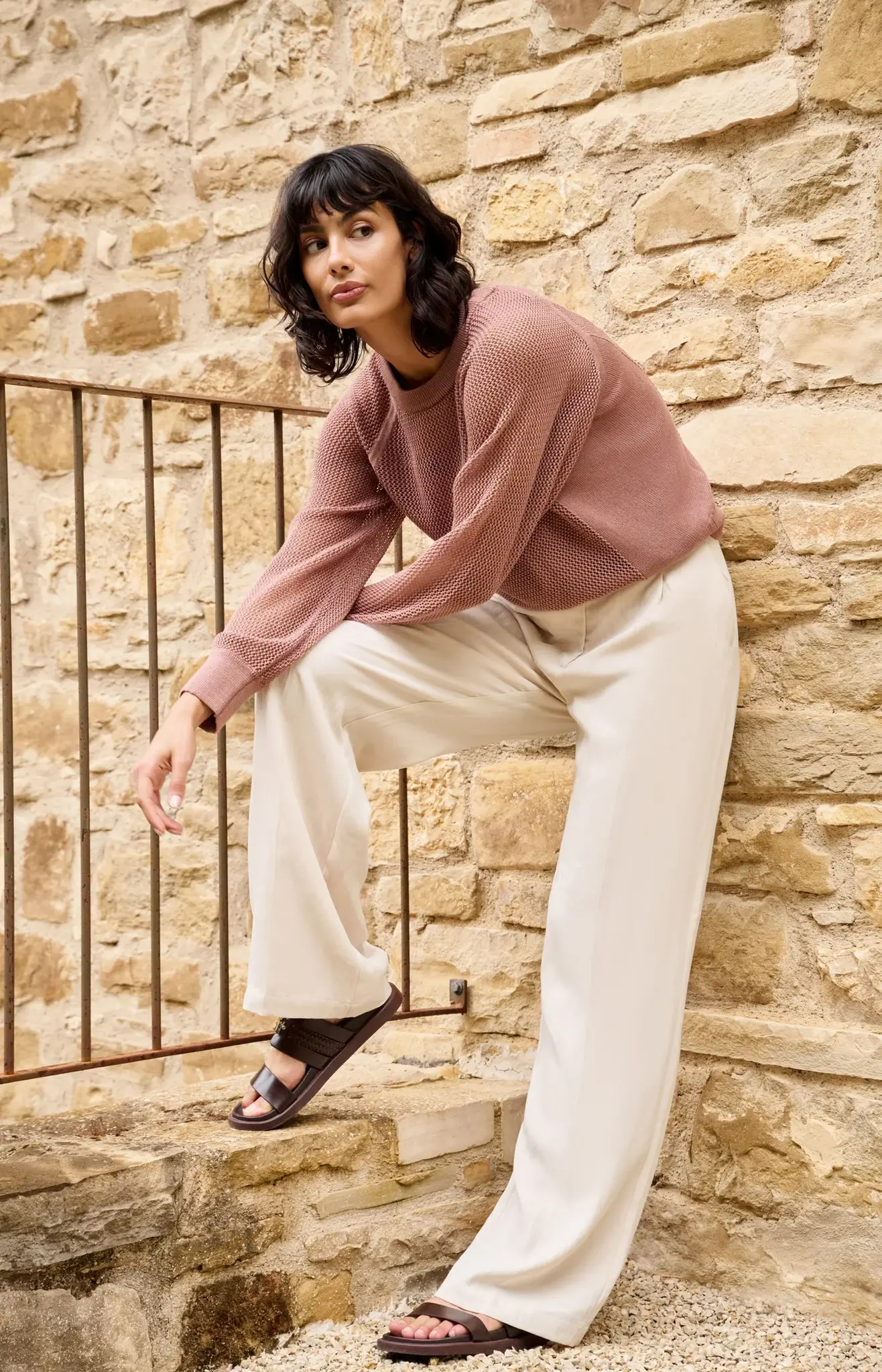 Broek 01-301253-605 cloud creme white-5