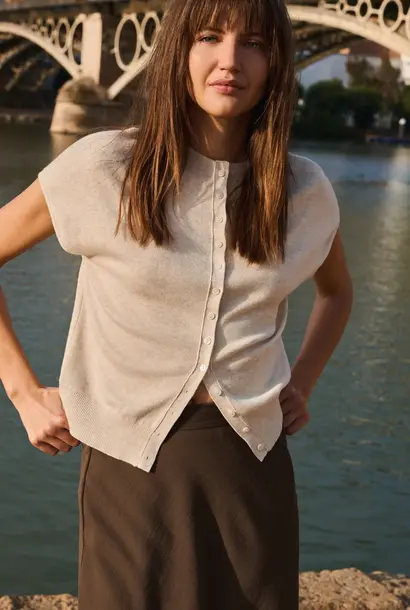 Vest 01-010163-607 beige melange