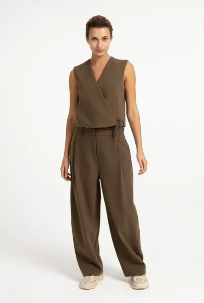 Gilet 01-521009-608 teak brown