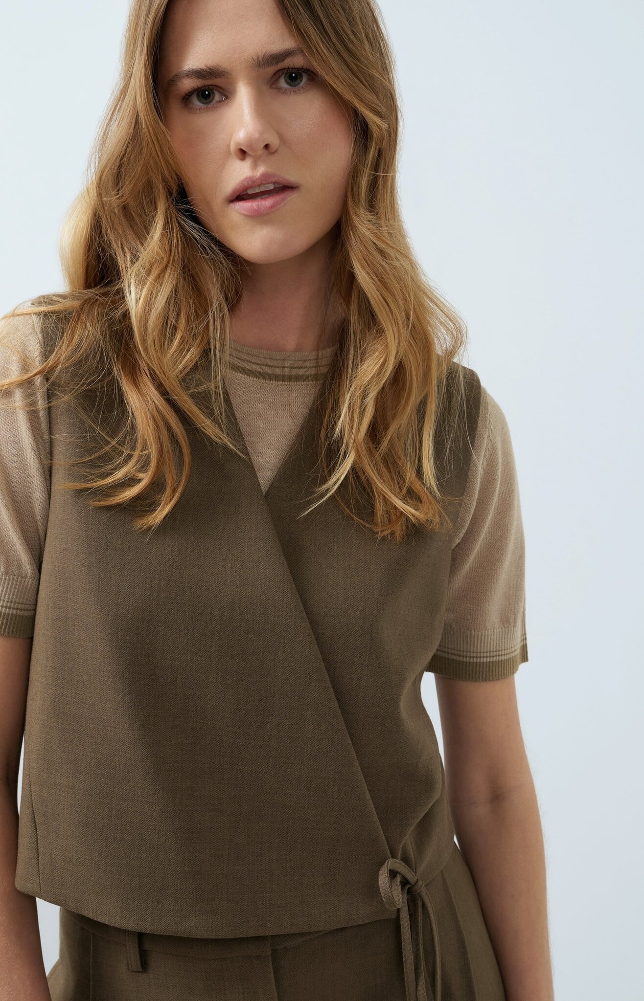 Gilet 01-521009-608 teak brown-6