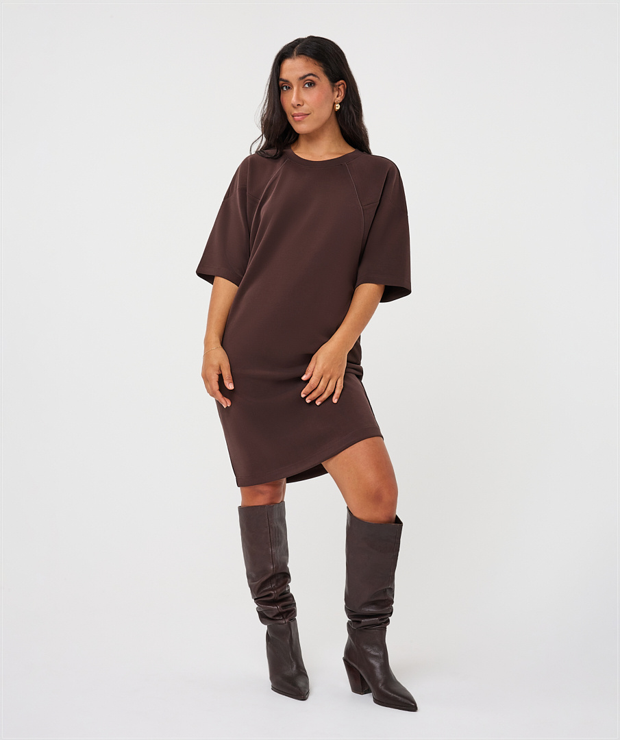 Jurk F26.05500 cacao-1