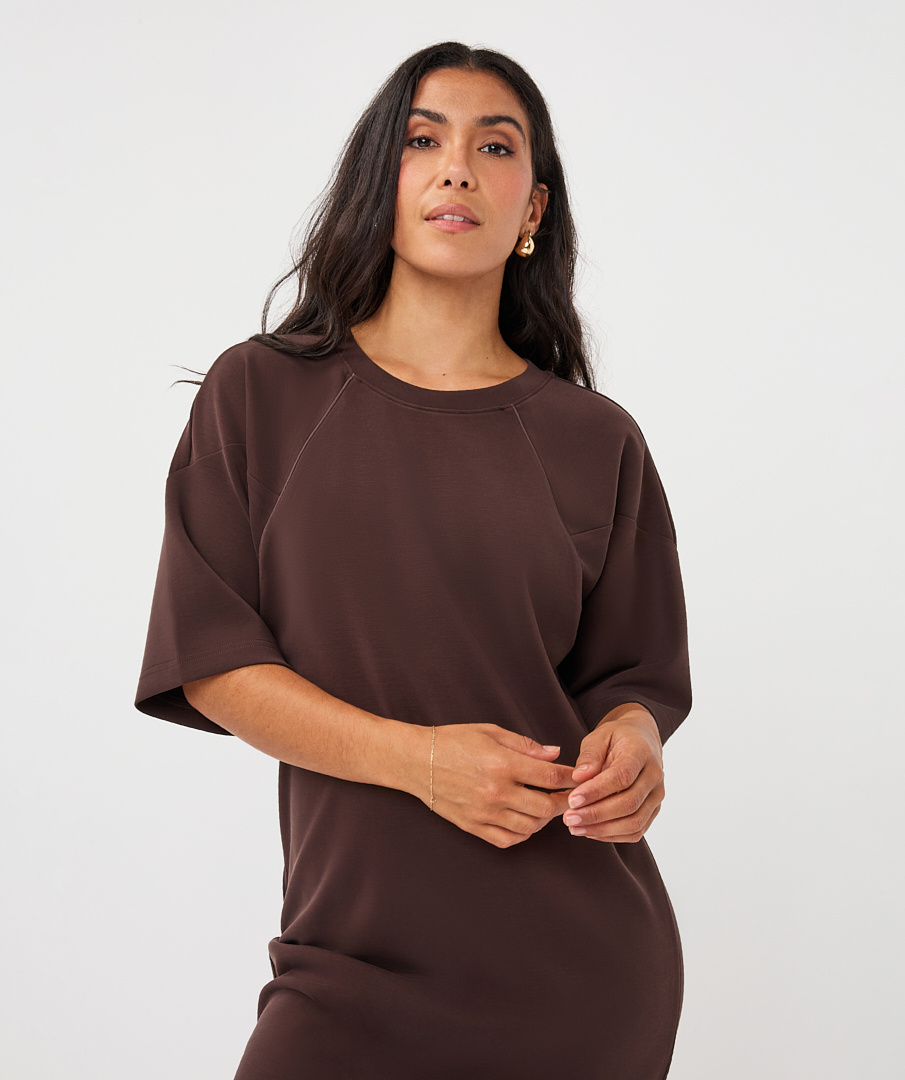 Jurk F26.05500 cacao-5