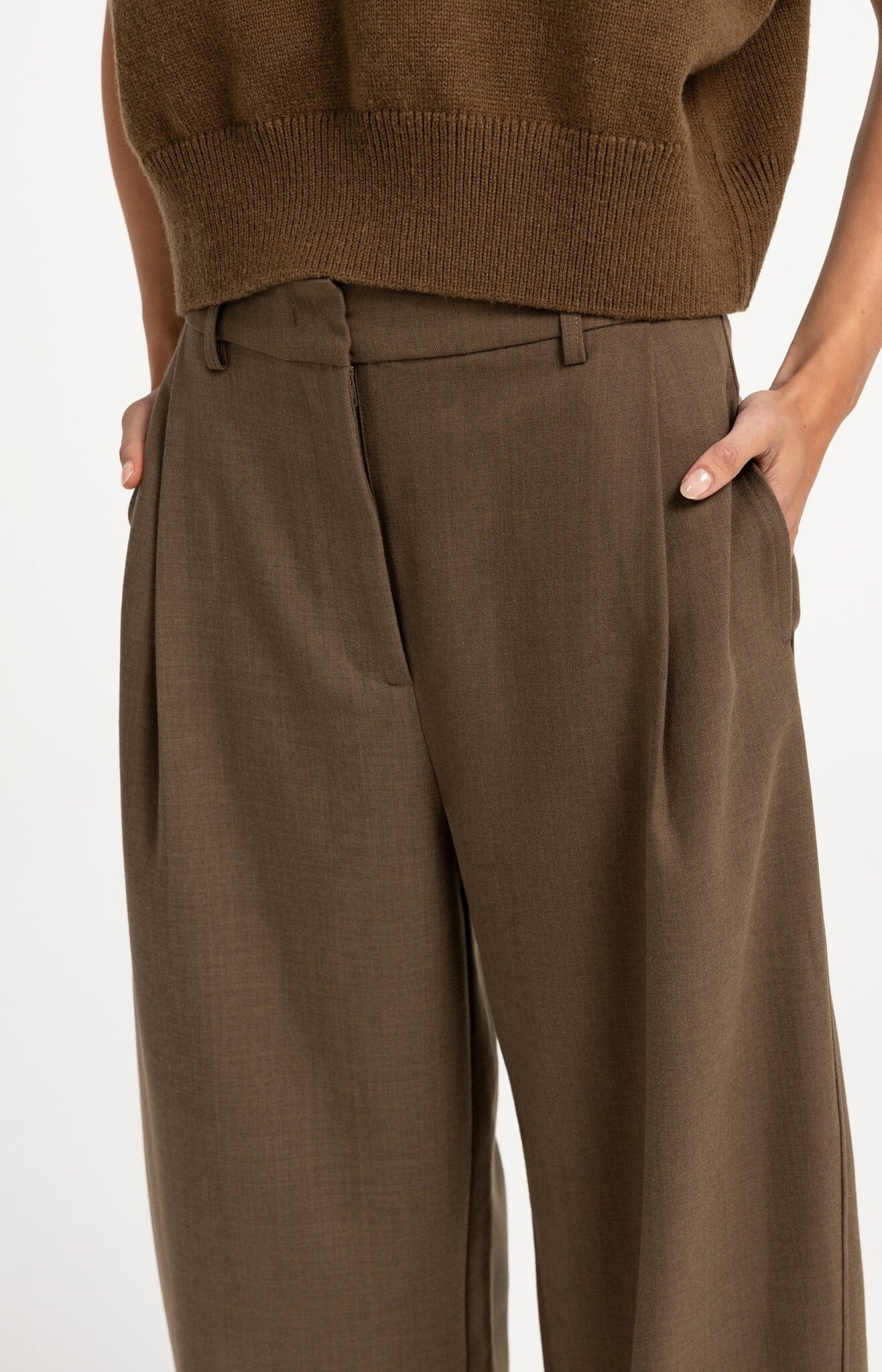 Broek 01-301275-608 teak brown-6
