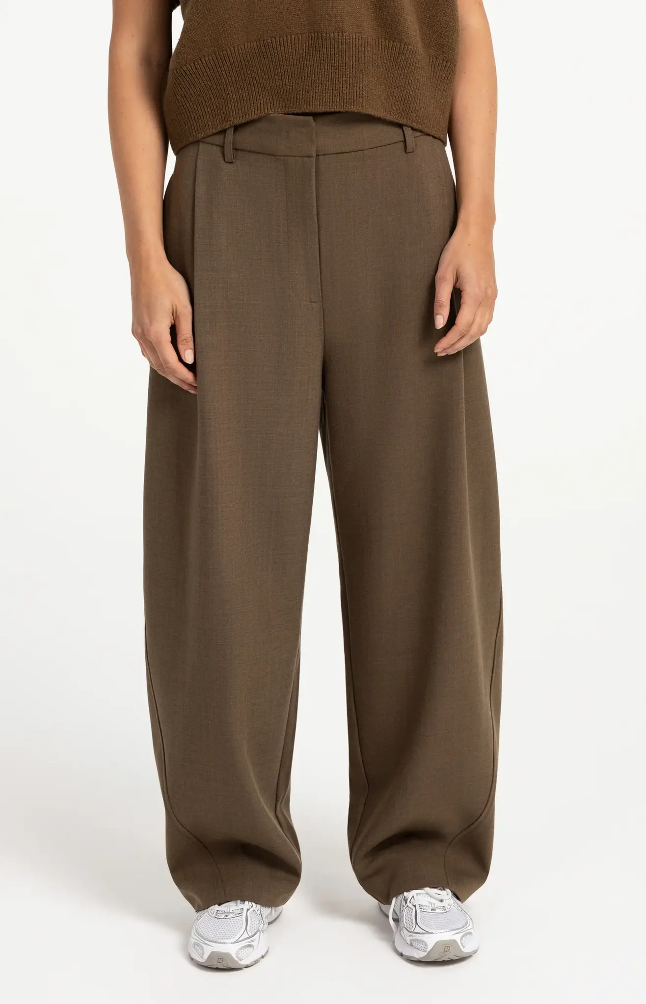 Broek 01-301275-608 teak brown-1