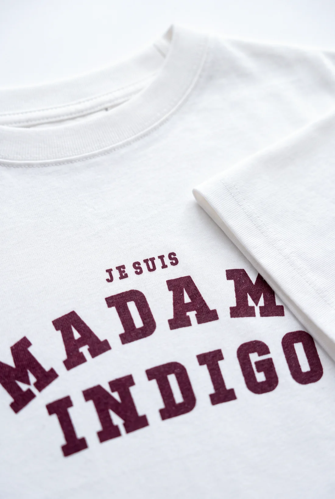 T-shirt Je suis white/mauve-2