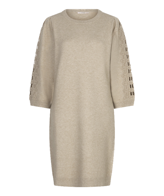 Jurk F26.07523 biscuit-2