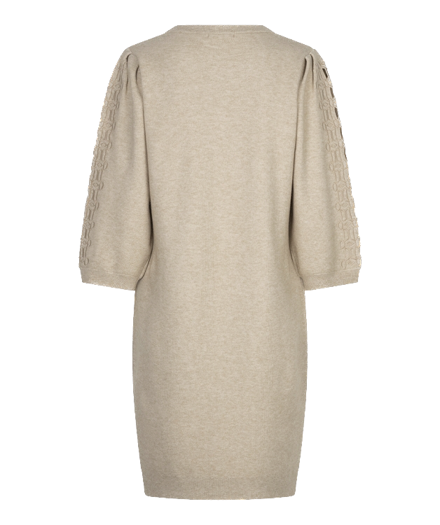 Jurk F26.07523 biscuit-3