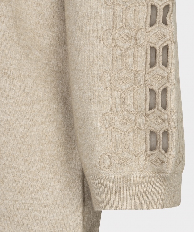 Jurk F26.07523 biscuit-4
