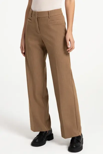 Broek 01-301285-609 otter brown melange