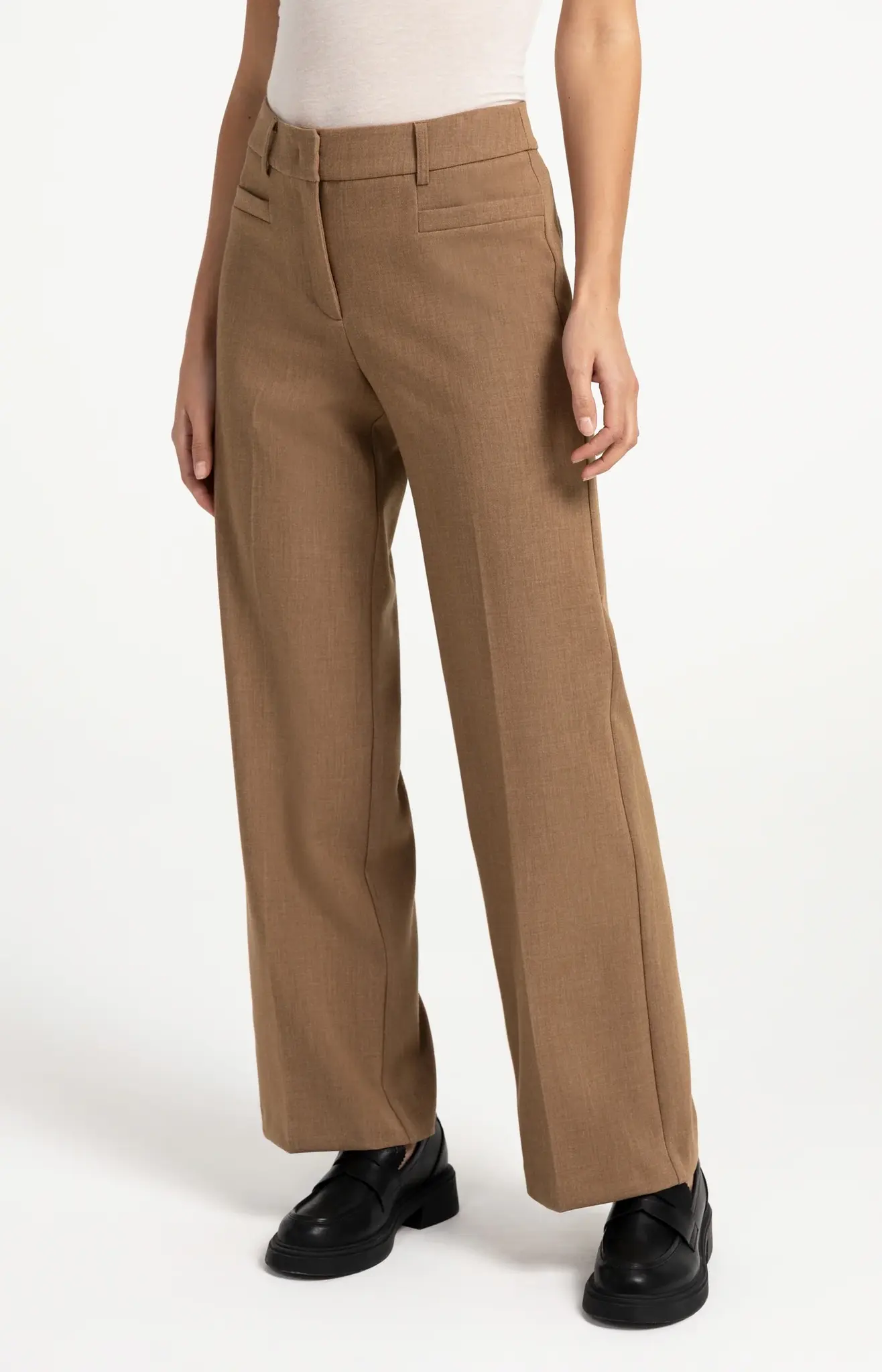 Broek 01-301285-609 otter brown melange-1