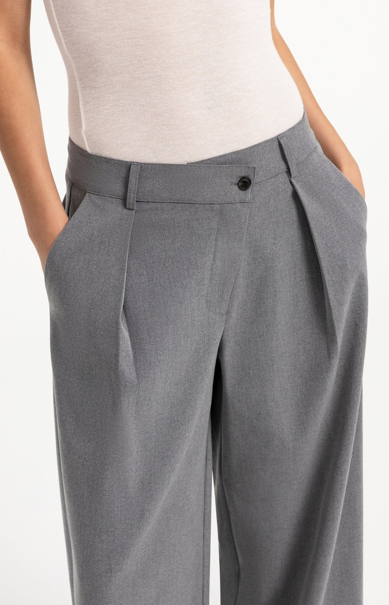 Broek 01-301286-609 anthracite melange-5