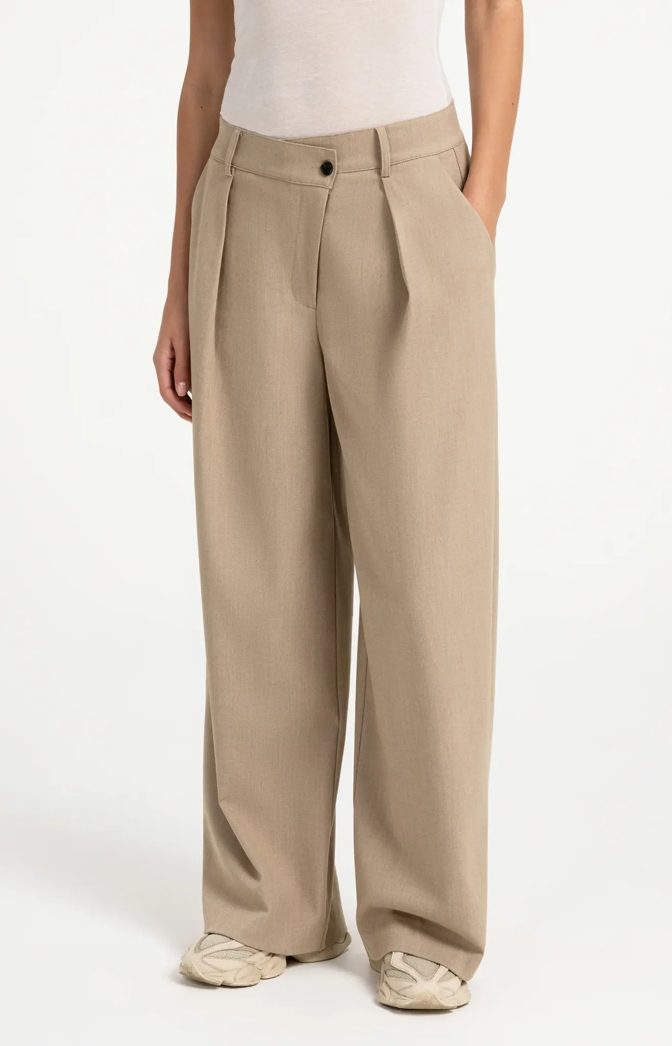 Broek 01-301286-609 pure cashmere grey melange-1