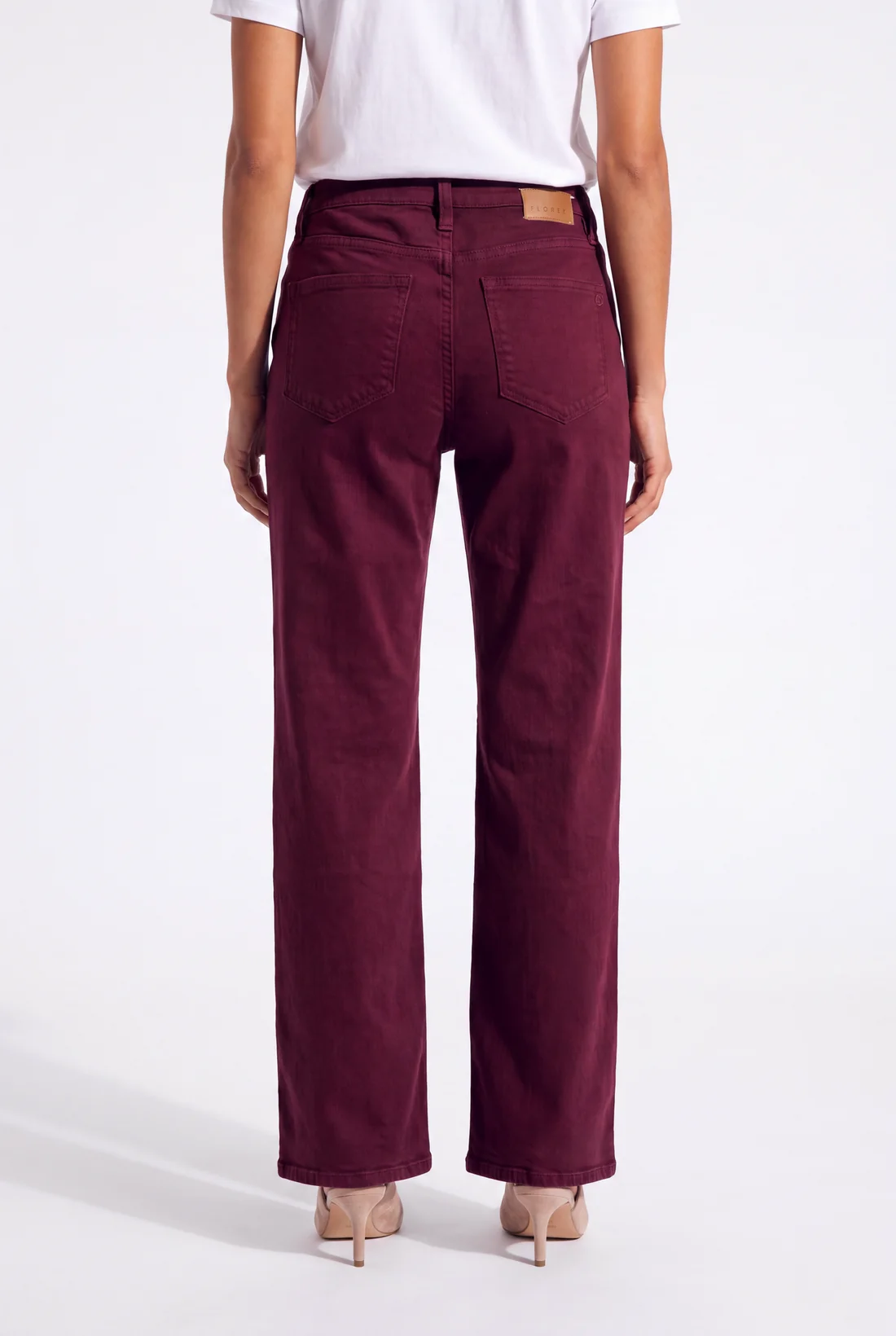 Jeans Sophie straight mauve wine-3