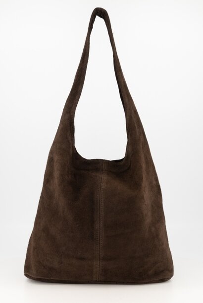 Tas Loreen suede dark brown