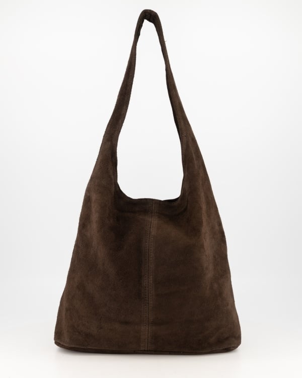 Tas Loreen suede dark brown-1