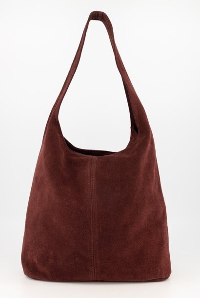 Tas Loreen suede burgundy