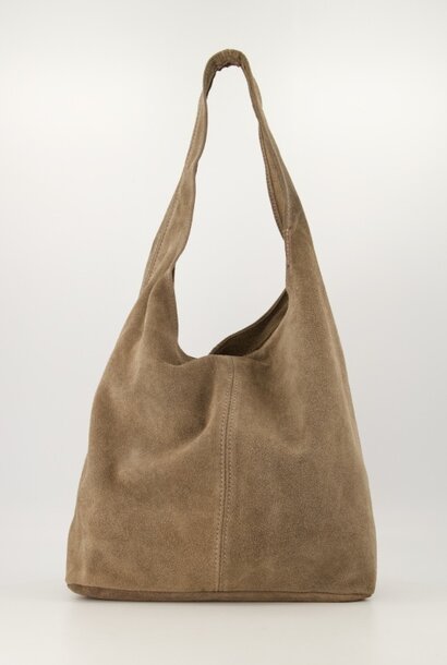 Tas Loreen suede taupe