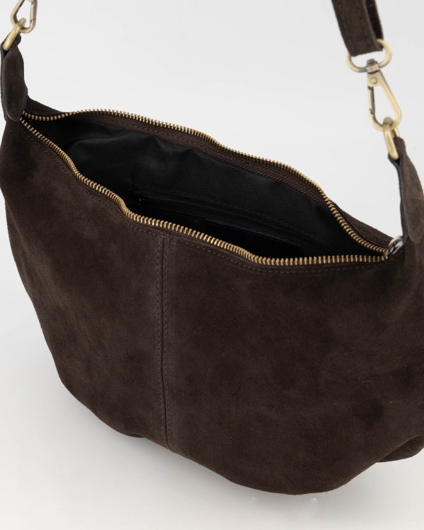 Tas Savina suede donkerbruin-4