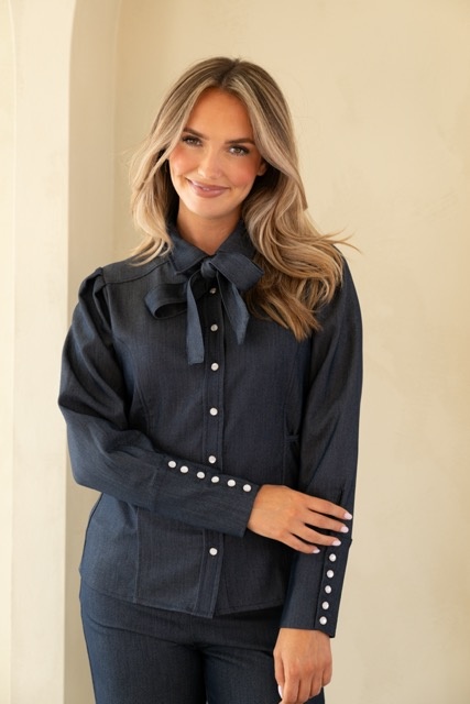 Blouse Bibi denim blue-5