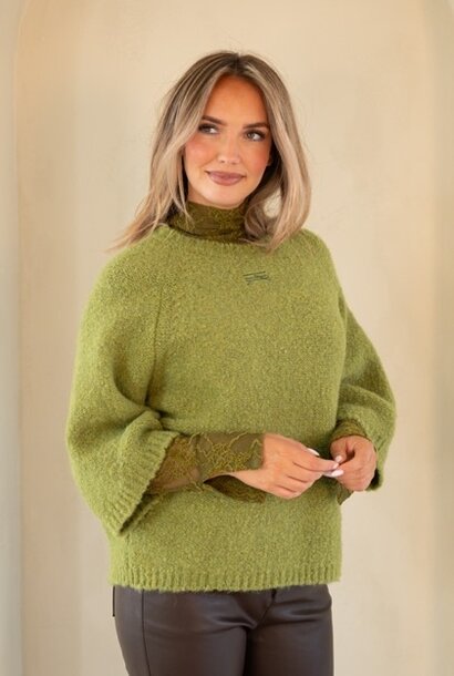 Trui Aspen olive green