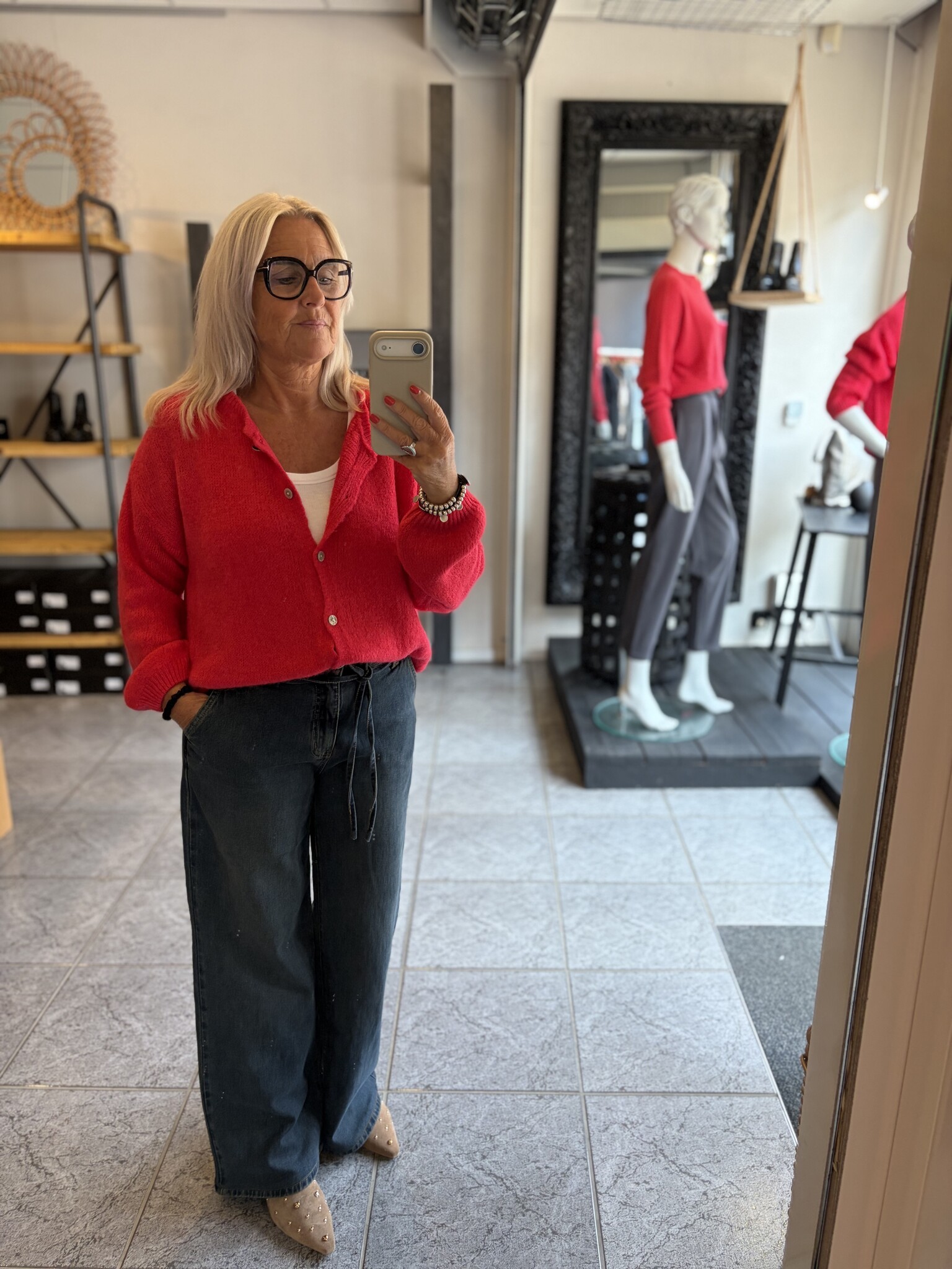 Vest FOR.9605.2679 rouge corail-1