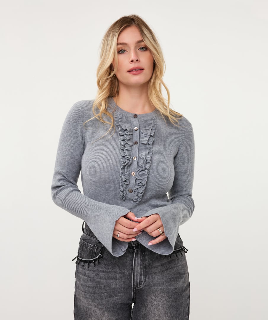 Trui W26.02715 grey melange-1