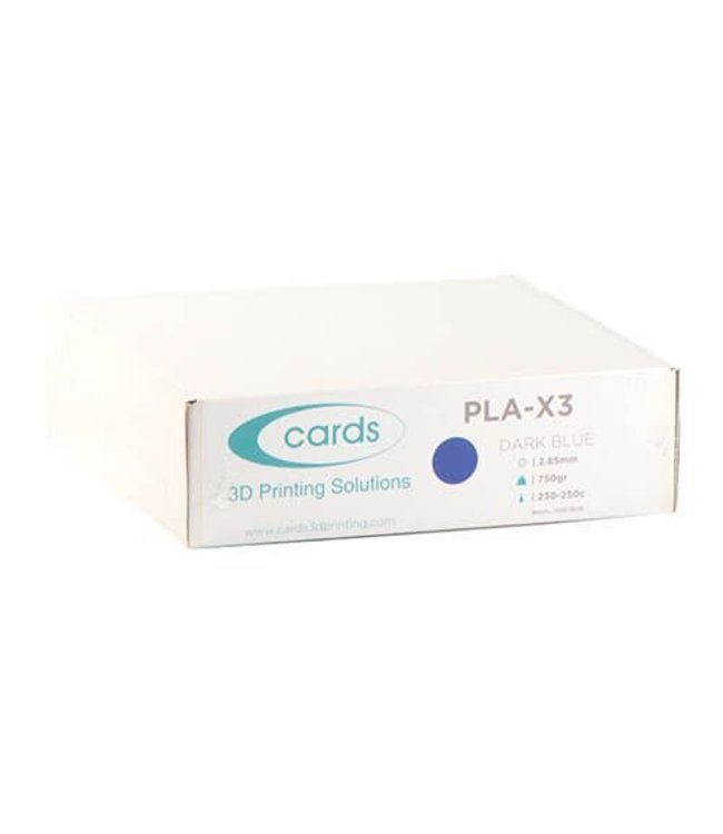 cards 3d printing solutions PLA-X3 Dark Blue 2,85mm