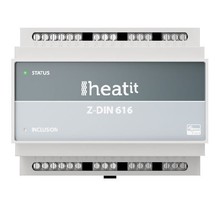 Heat It Z-DIN 616 Z-Wave Plus Dinrail module met 6 relais poorten