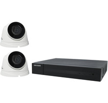 2xHikvision IP-Camera HWI-T221H + 1x4-poorts NVR  PoE Recorder HWN-4104MH-4P