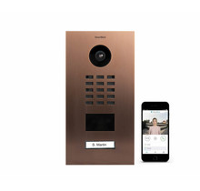 DoorBird IP intercom D2101V - Brons afwerking, 1 drukknop