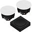 SONOS Sonos Amp Set met Stereo Inbouw Plafondspeakers by Sonance